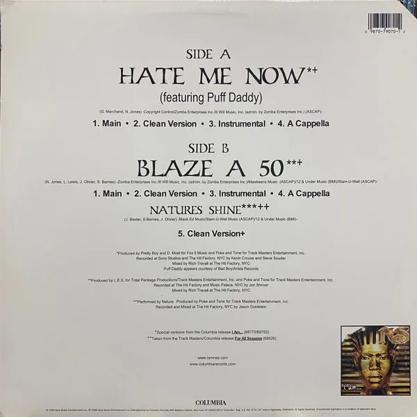 Album cover for Hate Me Now by Nas