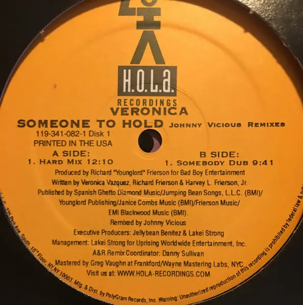 Album cover for Someone To Hold (Johnny Vicious Remixes) by Veronica