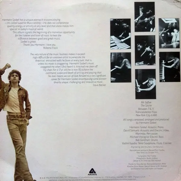 Hermann Szobel - Szobel, Jazz, Avant-garde Jazz, Fusion, Jazz-Rock, 1976 - Arista, US, Vinyl 1x LP, Album