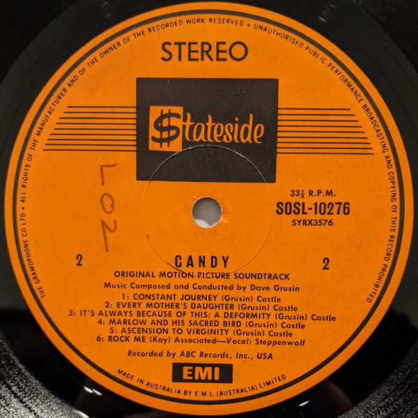 Candy- The Original Motion Picture Soundtrack