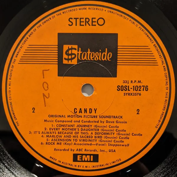 Candy- The Original Motion Picture Soundtrack
