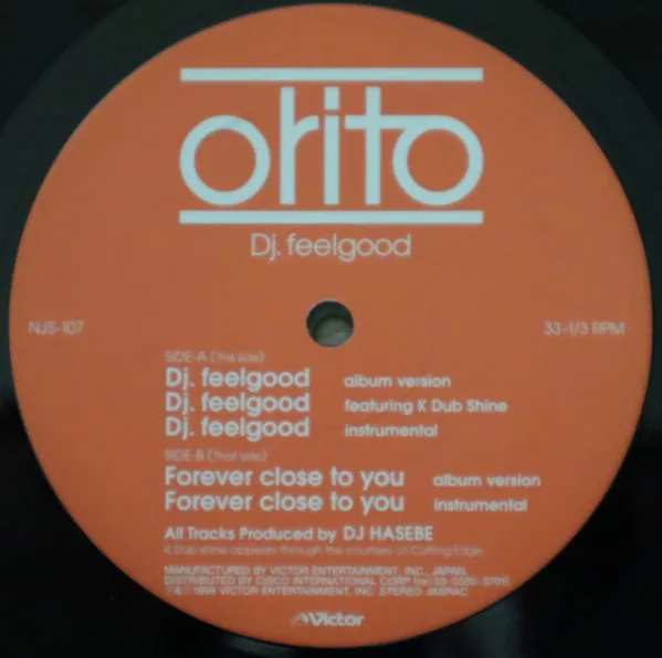 Album cover for Dj. feelgood / Forever Close To You by Orito