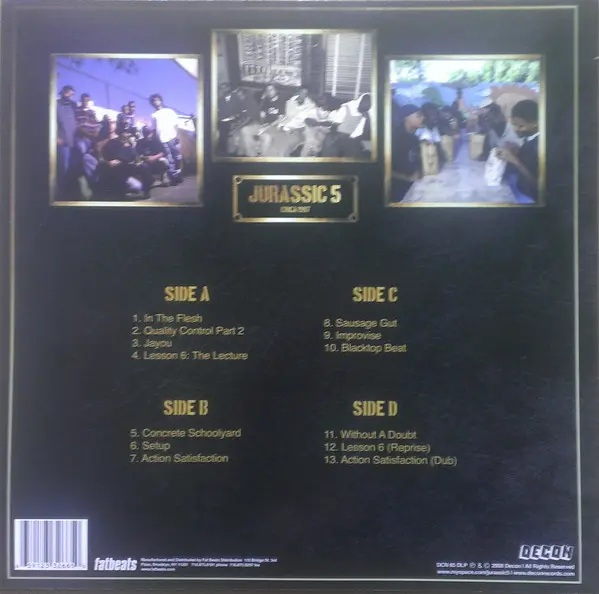 Jurassic 5 - Jurassic 5, Hip Hop, 2008 - Decon, US, Vinyl 2x LP, Album, Reissue, Deluxe Edition