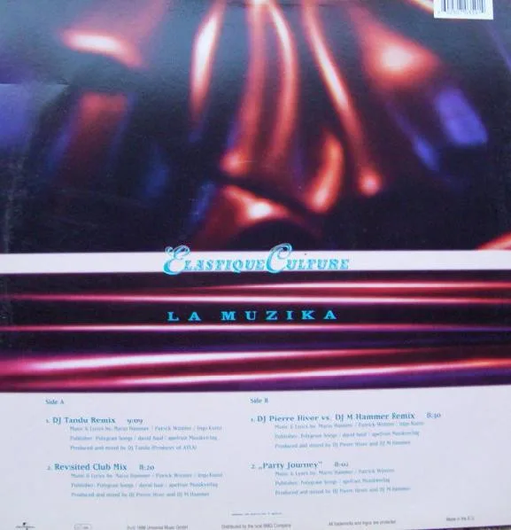 Album cover for La Muzika by Elastique Culture