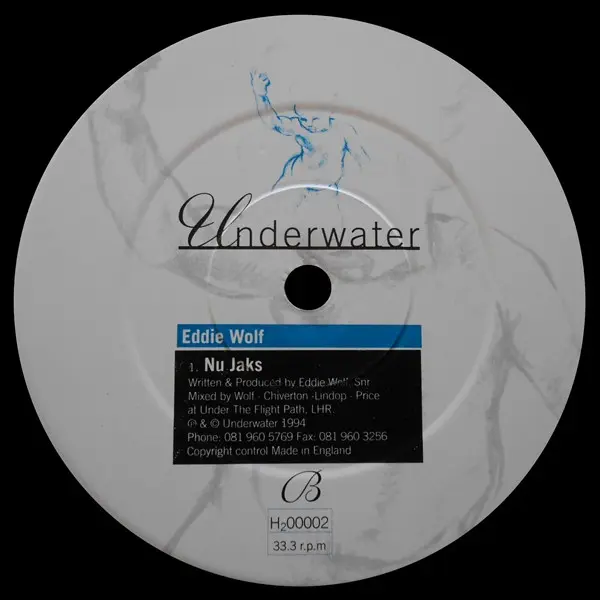 Eddie Wolf - My Base, Electronic, Techno, 1994 - Underwater Records, UK, Vinyl 1x 12", 33 ⅓ RPM