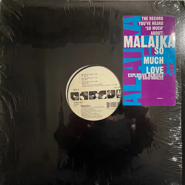 Malaika - So Much Love, Electronic, Garage House, House, 1992 - A&M Records, US, Vinyl 1x 12", 33 ⅓ RPM