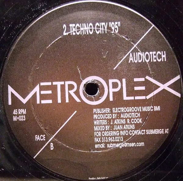 Audio Tech - Phase Two, Electronic, Electro, Techno, 1995 - Metroplex, US, Vinyl 1x 12", 45 RPM
