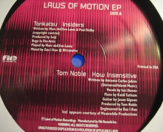 Album cover for Laws Of Motion EP by Various