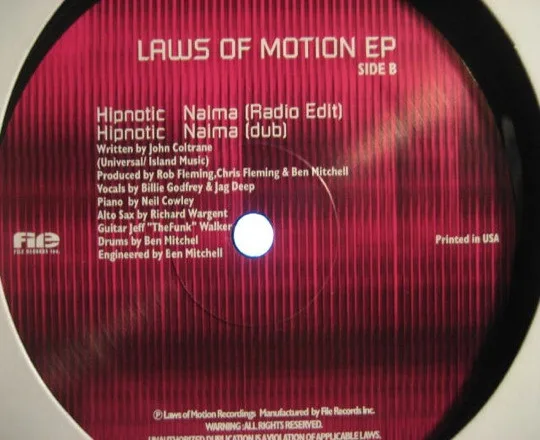 Album cover for Laws Of Motion EP by Various