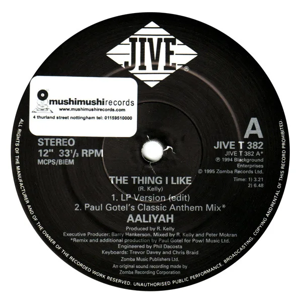 Album cover for The Thing I Like by Aaliyah