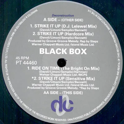 Album cover for Strike It Up (Remixed) by Black Box
