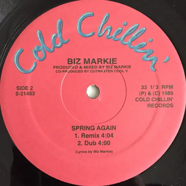Biz Markie - Spring Again, Hip Hop, 2004 - Cold Chillin', US, Vinyl 1x 12", Reissue, 33 ⅓ RPM
