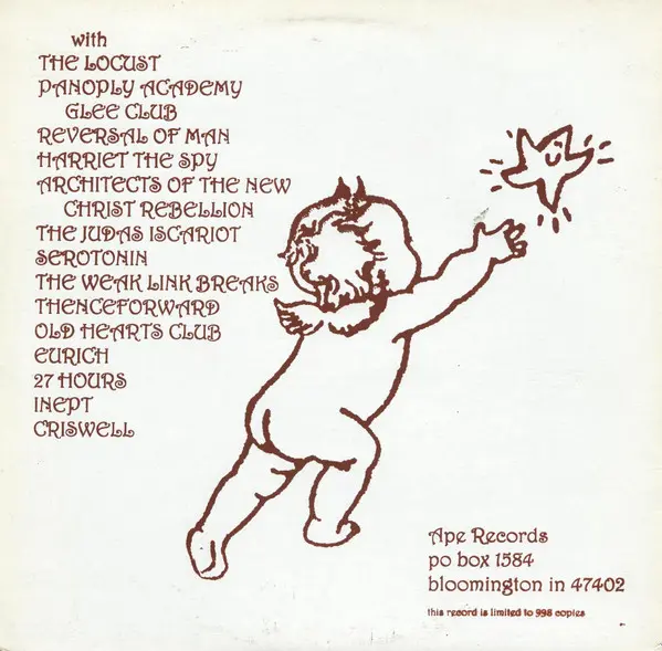 Various - Israfel - 1997 -Emo, Grindcore, Hardcore, Punk -Ape Records -Vinyl 1x LP, Compilation, Limited Edition