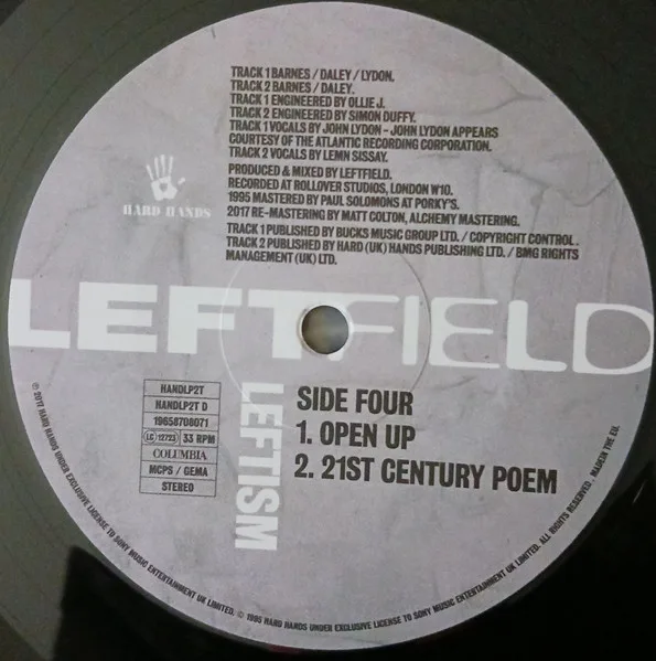 Album cover for Leftism by Leftfield