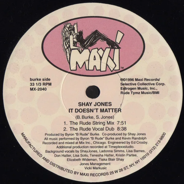 Album cover for It Doesn't Matter by Shay Jones