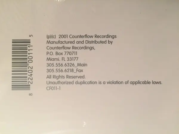Panda One - A's To Q's (Remix), Hip Hop, 2001 - Counterflow Recordings, US, Vinyl 1x 12", 33 ⅓ RPM