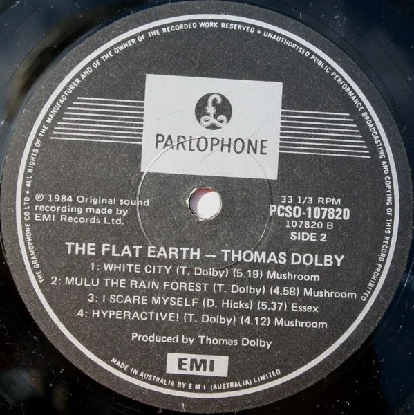 Album cover for The Flat Earth by Thomas Dolby