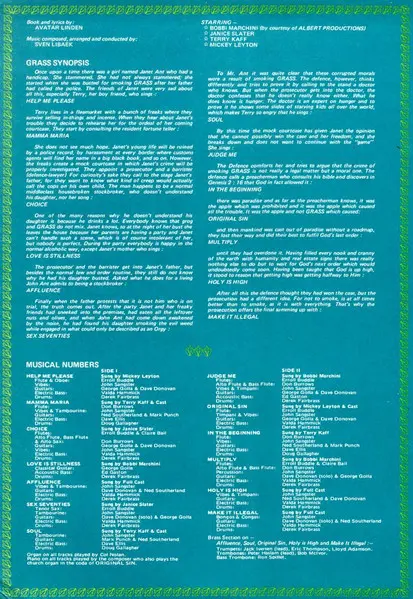 Sven Libaek - Grass - A Rock Musical, Jazz, Jazz-Funk, 1974 - Festival Records, Australia, Vinyl 1x LP