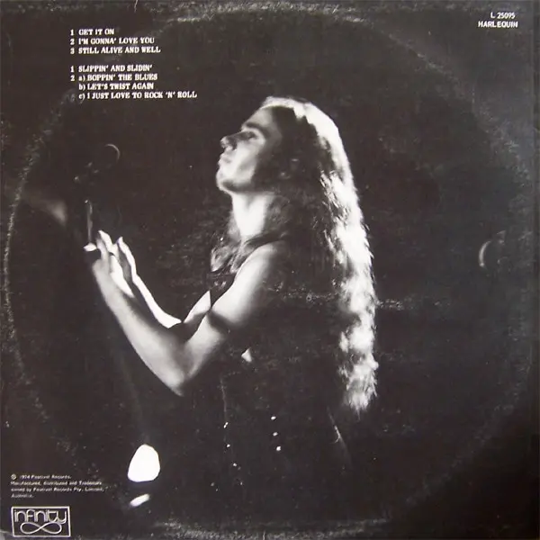 Blackfeather - Live! (Sunbury), Rock, Blues Rock, 1974 - Infinity, Australia, Vinyl 1x LP, Album