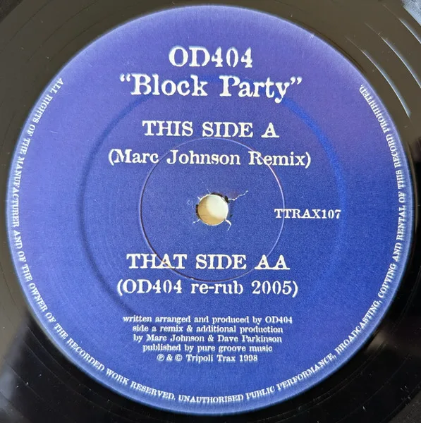 Album cover for Block Party by OD404
