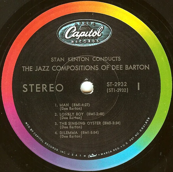Album cover for The Jazz Compositions Of Dee Barton by Stan Kenton