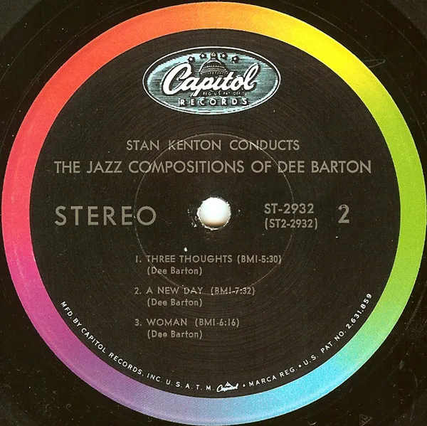 Album cover for The Jazz Compositions Of Dee Barton by Stan Kenton