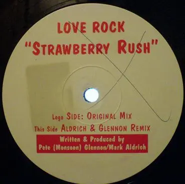 Love Rock - Strawberry Rush, Electronic, Hard House, Hard Trance, 1999 - Pump Records (3), UK, Vinyl 1x 12"