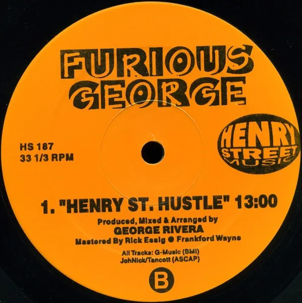 Furious George - Feel Alright, Electronic, House, 1996 - Henry Street Music, US, Vinyl 1x 12", 33 ⅓ RPM