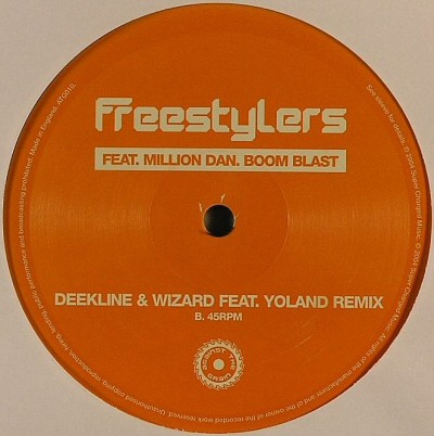 Freestylers Feat. Million Dan - Boom Blast, Electronic, Breakbeat, Breaks, Electro, 2005 - Against The Grain, UK, Vinyl 1x 12