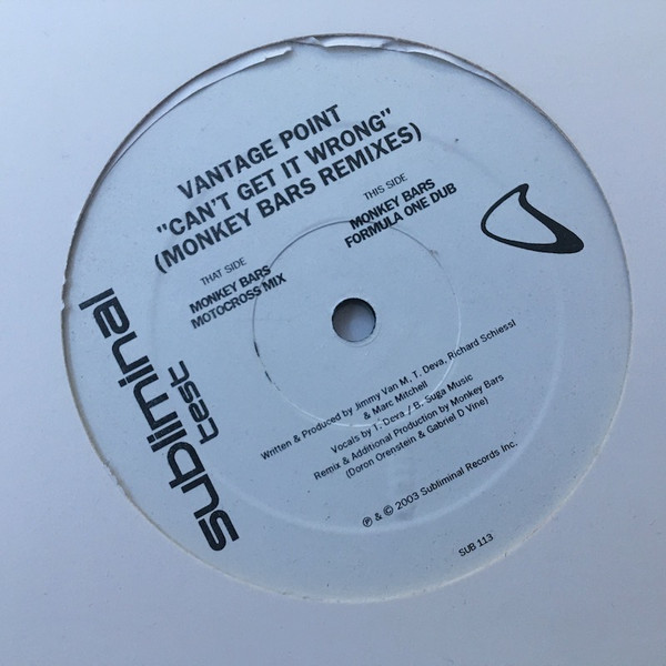 Can't Get It Wrong (Monkey Bars Mixes)