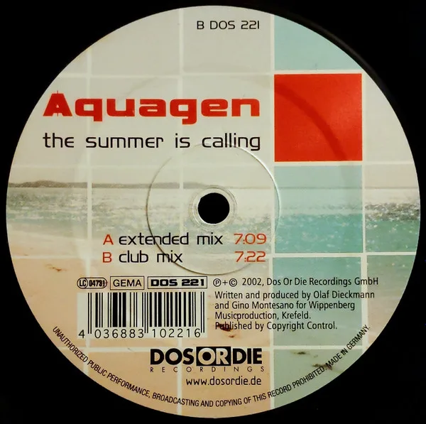 Album cover for The Summer Is Calling by Aquagen