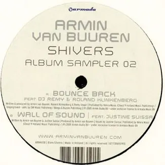 Armin van Buuren - Shivers (Album Sampler 02), Electronic, Breaks, Trance, 2005 - Armada (4), Netherlands, Vinyl 1x 12", Samp