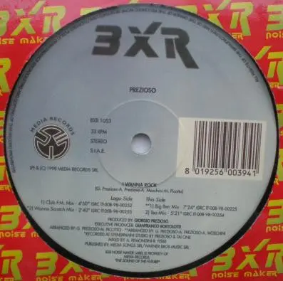 Album cover for I Wanna Rock by Prezioso