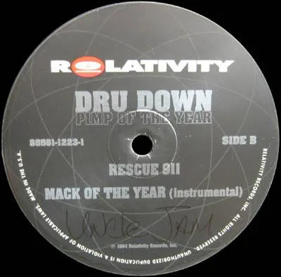 Album cover for Pimp Of The Year by Dru Down