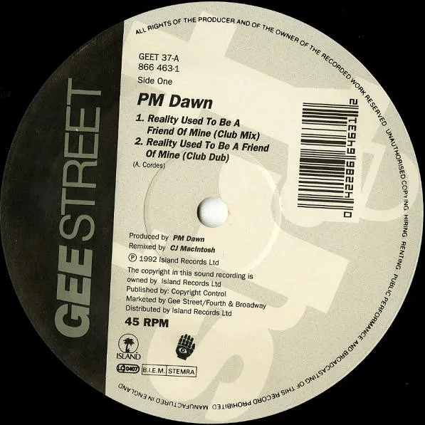Album cover for Reality Used To Be A Friend Of Mine by P.M. Dawn