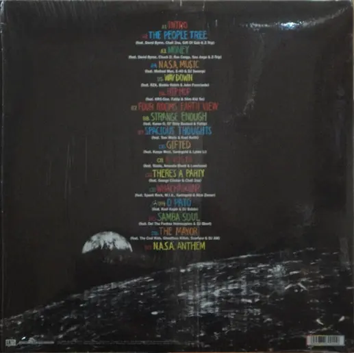 N.A.S.A. (4) - The Spirit Of Apollo, Hip Hop, 2009 - Anti-, US, All Media 1x Album , Vinyl 1x LP Green, Vinyl 1x LP Purple