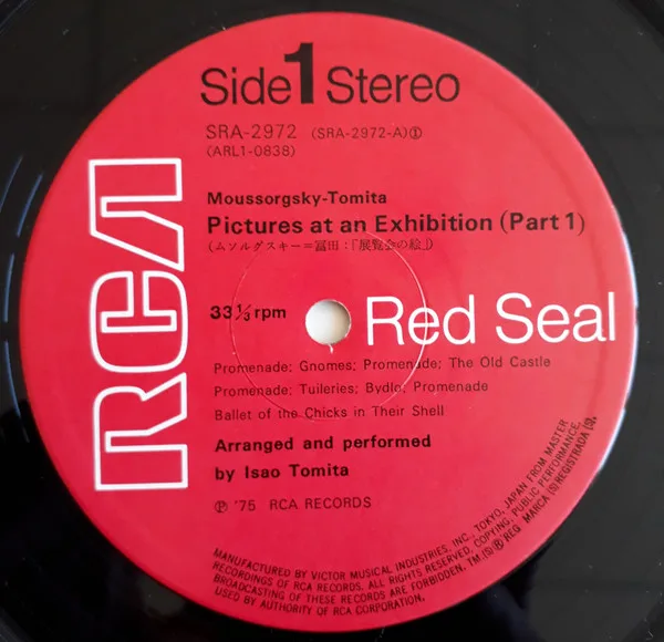 Album cover for Pictures At An Exhibition by Tomita