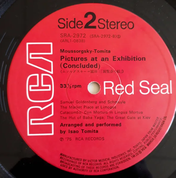 Album cover for Pictures At An Exhibition by Tomita