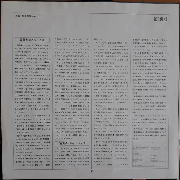 Album cover for Pictures At An Exhibition by Tomita