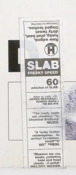 Slab - Freeky Speed, Electronic, Big Beat, Breakbeat, Breaks, Tech House, 1996 - Hydrogen Dukebox, UK, Vinyl 2x LP, Limited E