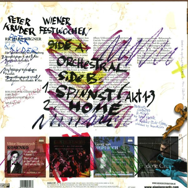 Peter Kruder - Wiener Festwochen, Electronic, House, 2014 - International Deejay Gigolo Records, Germany, Vinyl 1x 12"