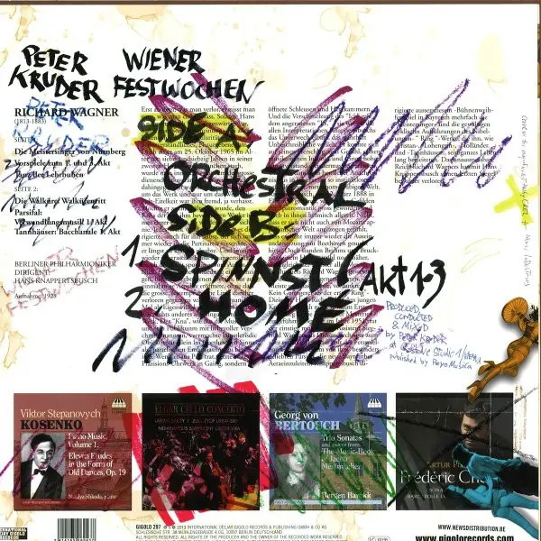 Peter Kruder - Wiener Festwochen, Electronic, House, 2014 - International Deejay Gigolo Records, Germany, Vinyl 1x 12"