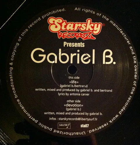 Album cover for Life / Devotion by DJ Gabriel B