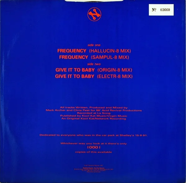 Album cover for Frequency / Give It To Baby by Altern 8