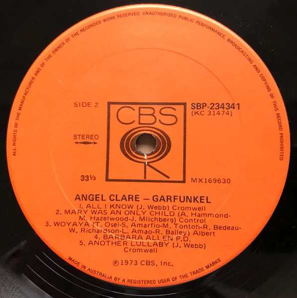 Album cover for Angel Clare by Art Garfunkel