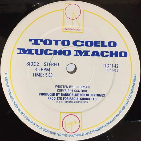 Album cover for Dracula's Tango (Sucker For Your Love) by Toto Coelo