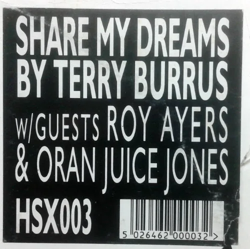 Album cover for Share My Dreams / Hold On To Me by Terry Burrus