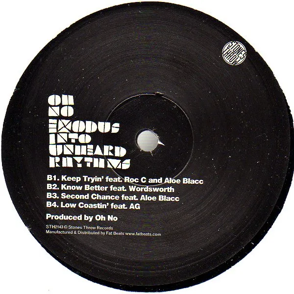 Album cover for Exodus Into Unheard Rhythms by Oh No