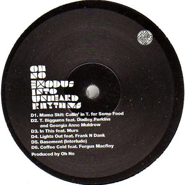 Album cover for Exodus Into Unheard Rhythms by Oh No