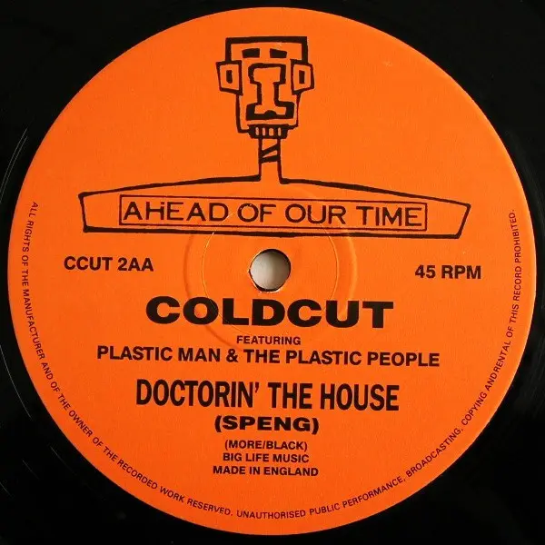 Coldcut - Doctorin' The House, Electronic, Acid House, House, 1988 - Ahead Of Our Time, UK, Vinyl 1x 12", 45 RPM